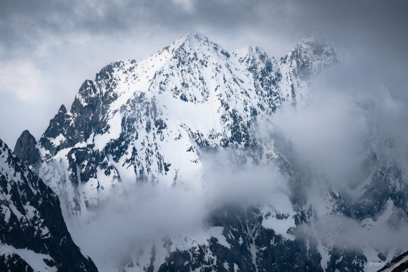 Coucher de soleil sur la Meije - Photos du massif des Ecrins