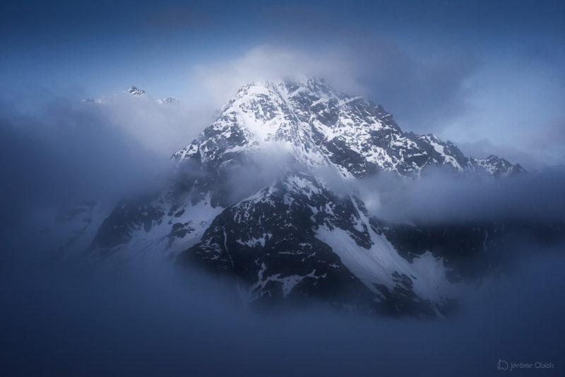 Coucher de soleil sur la Meije - Photos du massif des Ecrins