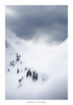 Nuages crêtes et sapins. Massif des Bauges.