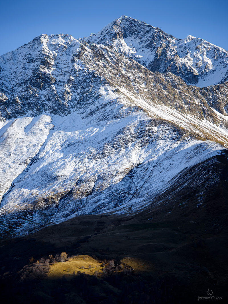 Coucher de soleil sur la Meije - Photos du massif des Ecrins