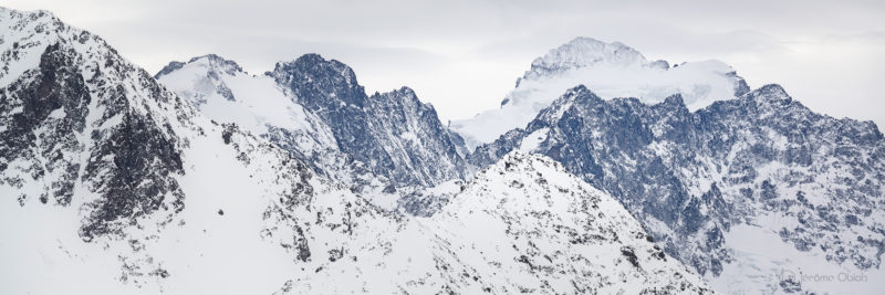 Coucher de soleil sur la Meije - Photos du massif des Ecrins