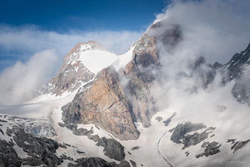 Coucher de soleil sur la Meije - Photos du massif des Ecrins