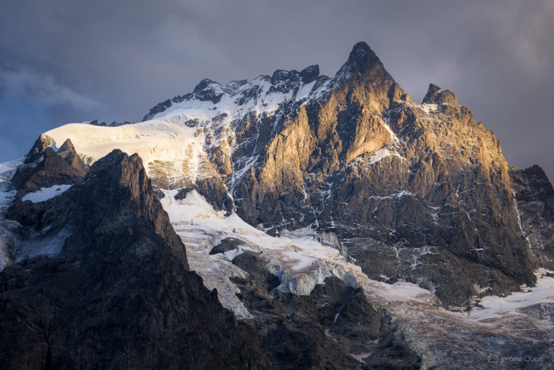 Coucher de soleil sur la Meije - Photos du massif des Ecrins