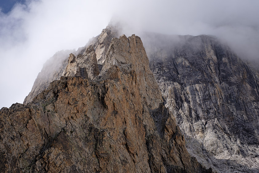 Début de l'arête du Promontoire à la Meije