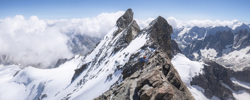 Coucher de soleil sur la Meije - Photos du massif des Ecrins