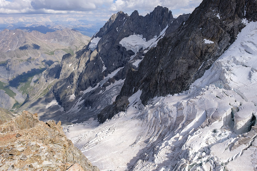 Le Glacier de l'Homme et les Pointe Nérot, Pointe des Pichettes et Pointe Piaget