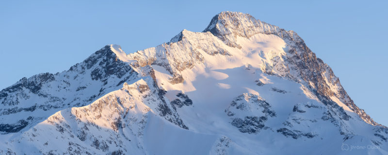 Coucher de soleil sur la Meije - Photos du massif des Ecrins